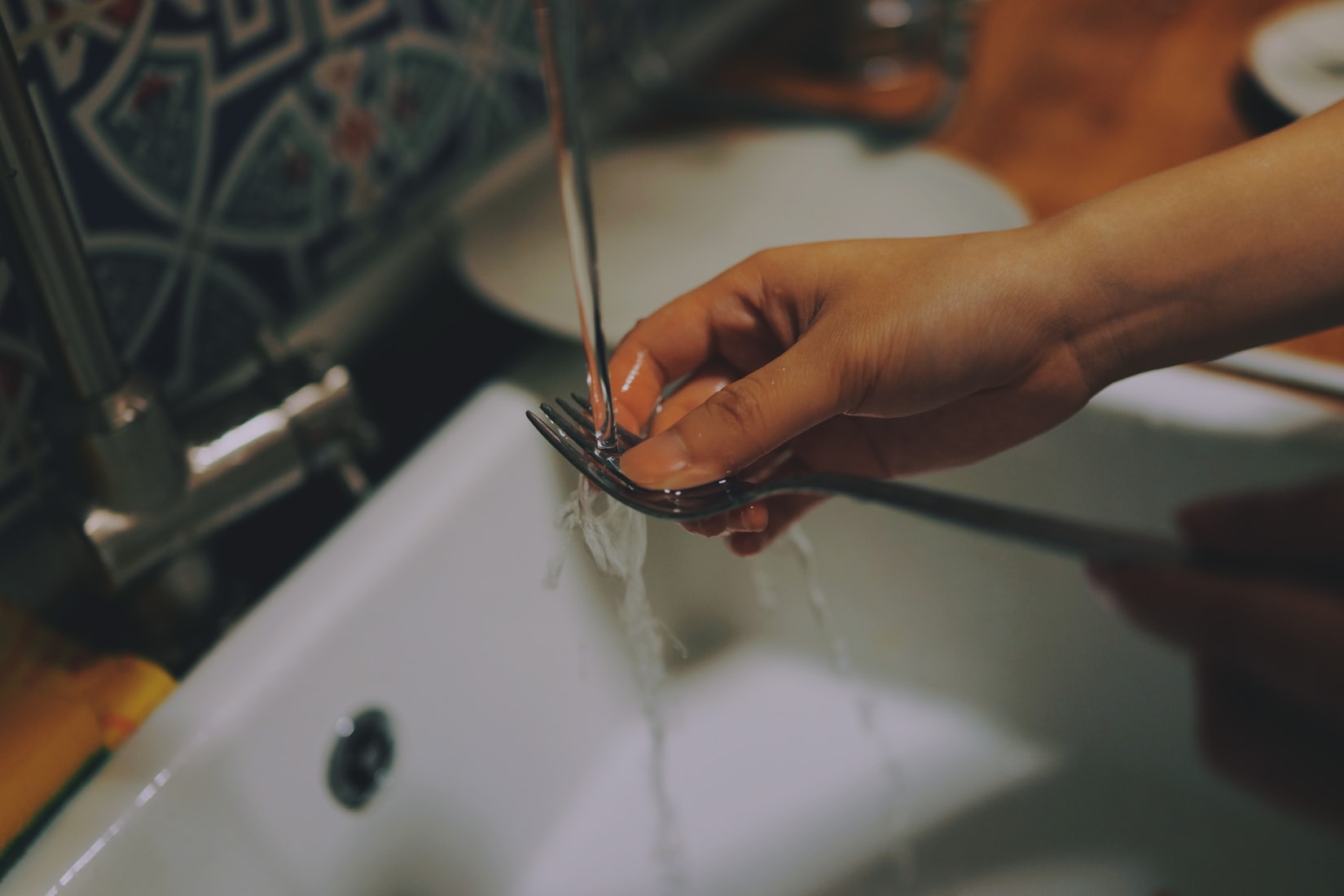 fork washing