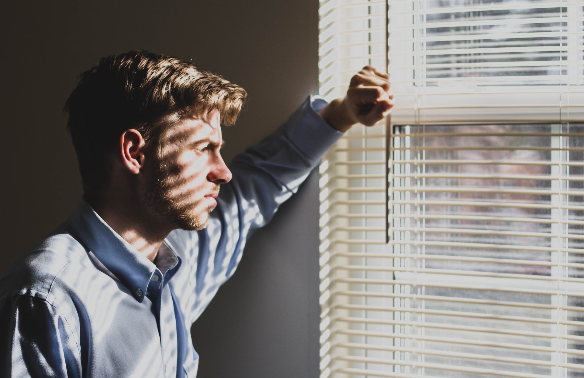 guy on the window