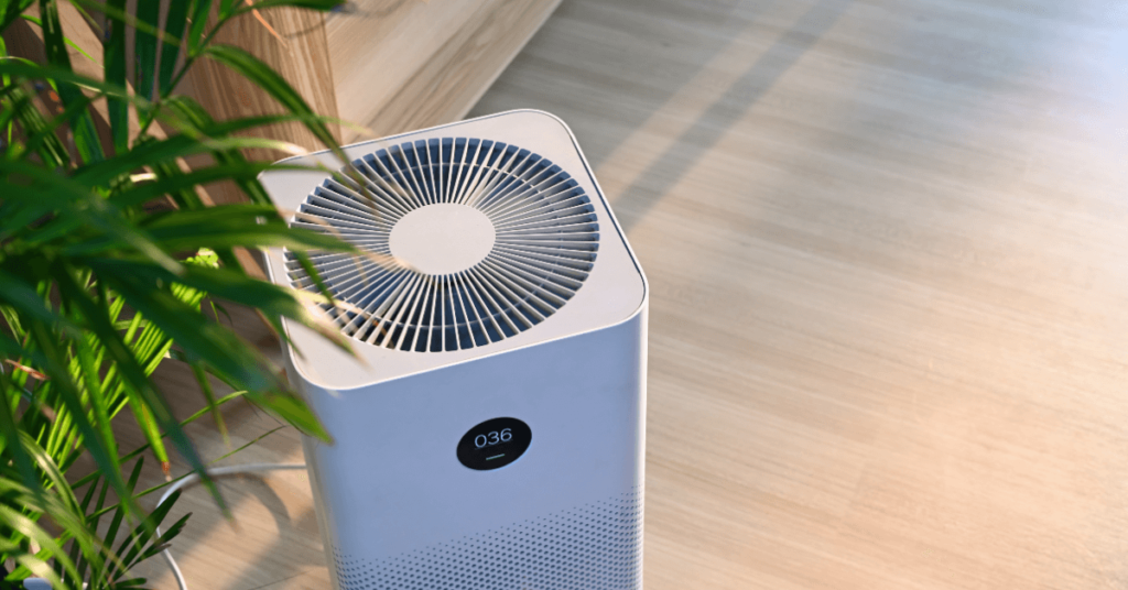 An air purifier in a clean room