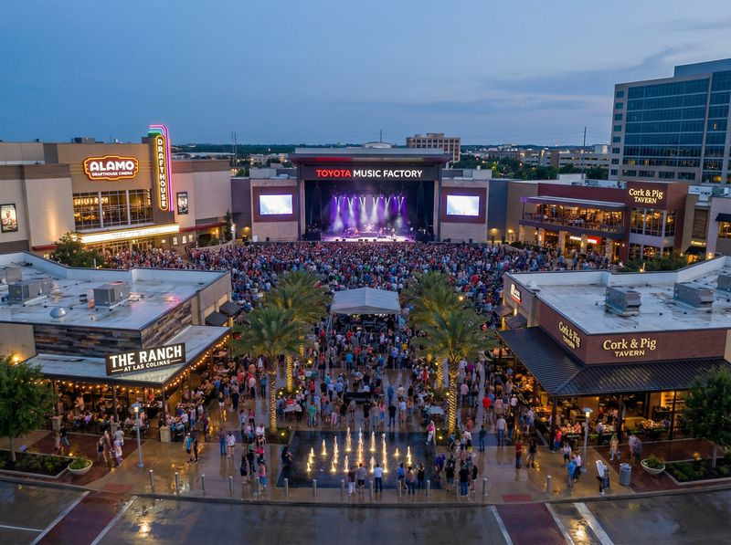 Crowd at Toyota Music Factory concert.