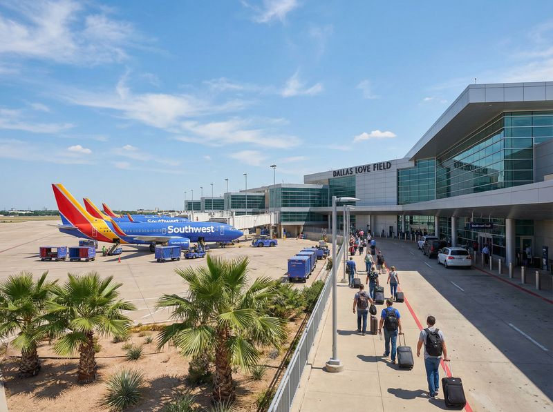 Southwest airplane at Dallas Love Field airport