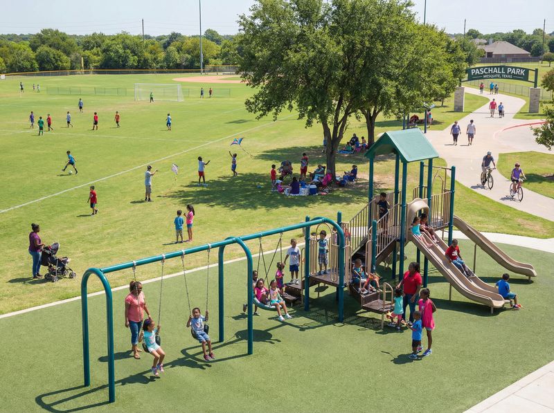 Children playing in Paschall Park playground