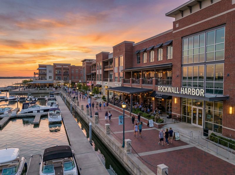 Scenic harbor with sunset view and buildings