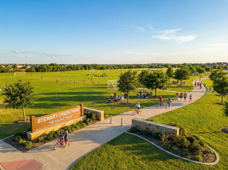 Park-goers enjoy Stewart Creek Park.