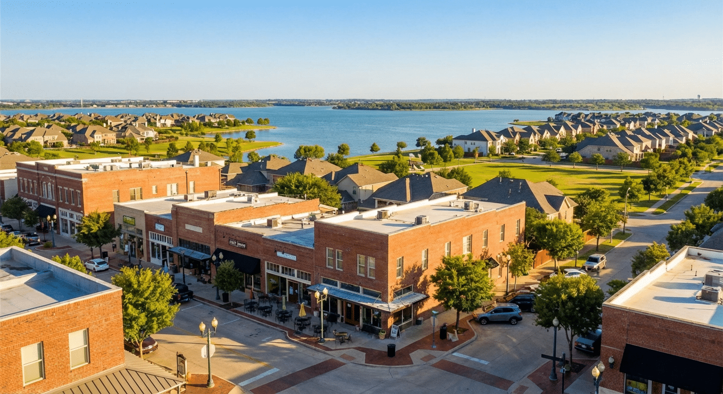View of lewisville Texas residential area