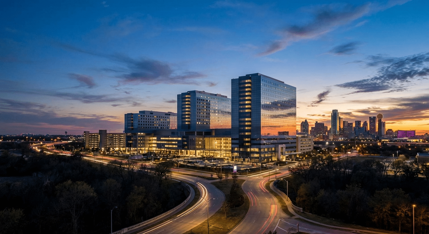 Scenic view of medical-district Texas