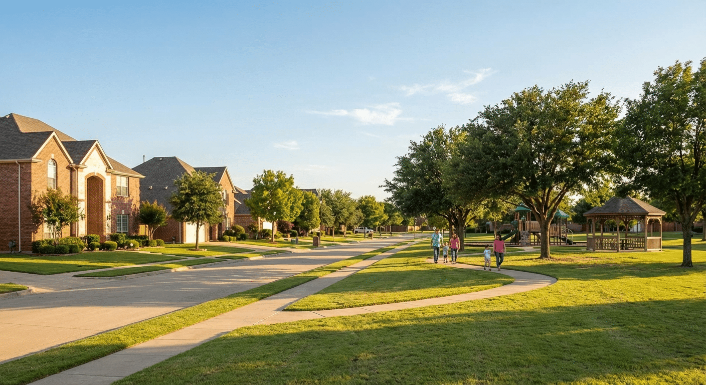 View of sachse Texas residential area