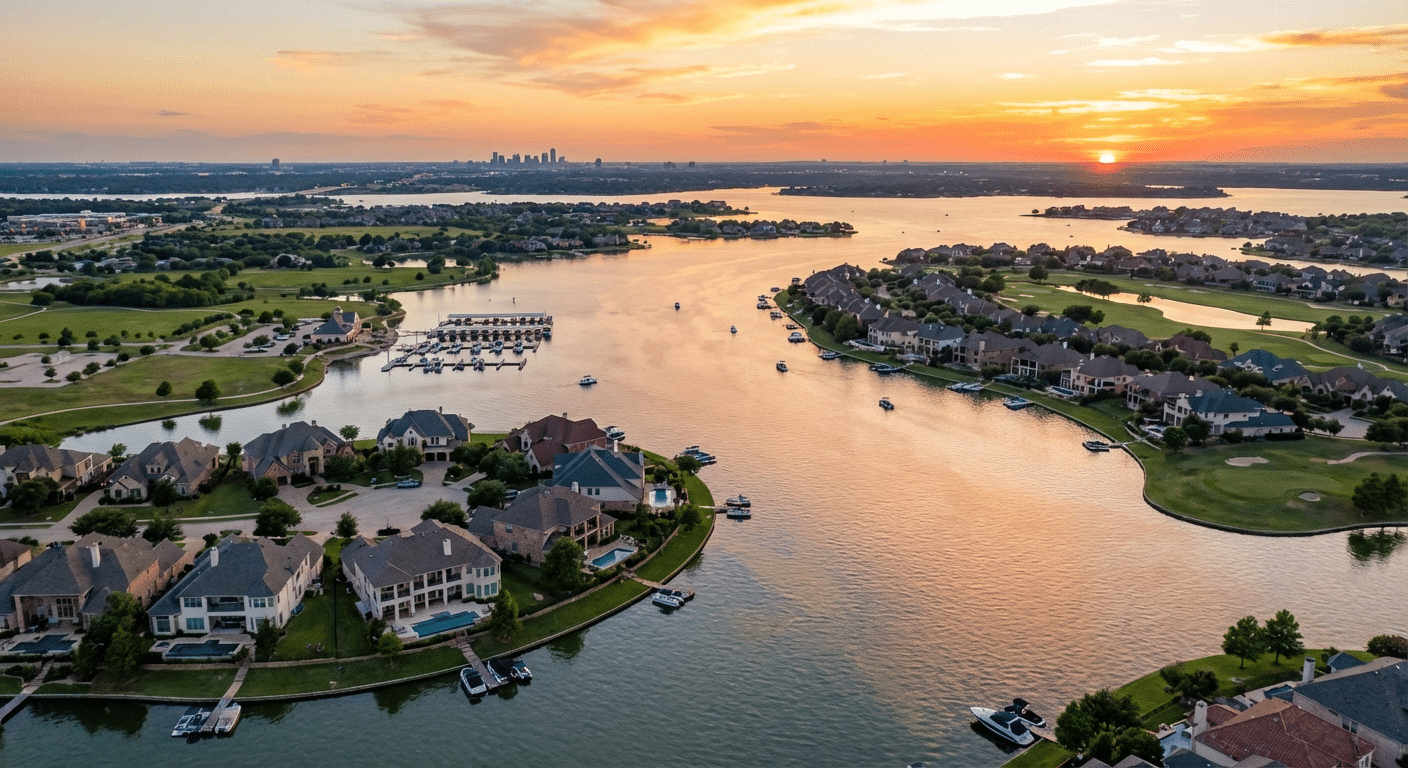 Scenic view of the-colony Texas